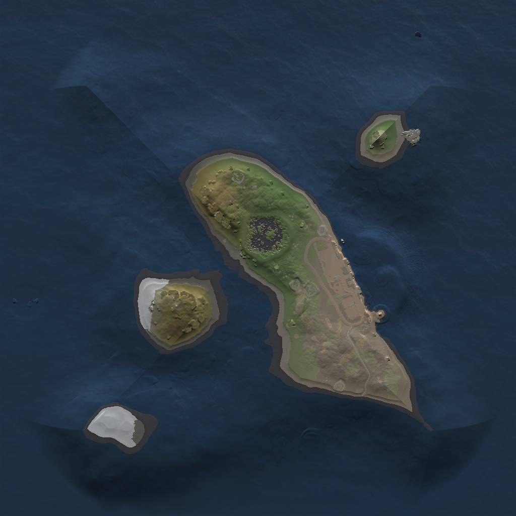 Rust Map: Procedural Map, Size: 1500, Seed: 1431, 5 Monuments