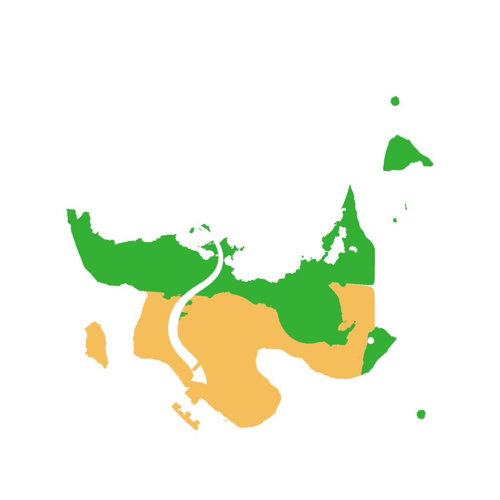 Biome Rust Map: Procedural Map, Size: 2200, Seed: 1234