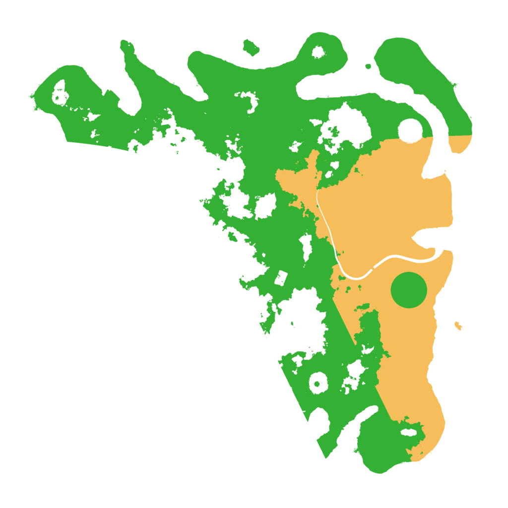 Biome Rust Map: Procedural Map, Size: 3700, Seed: 220212