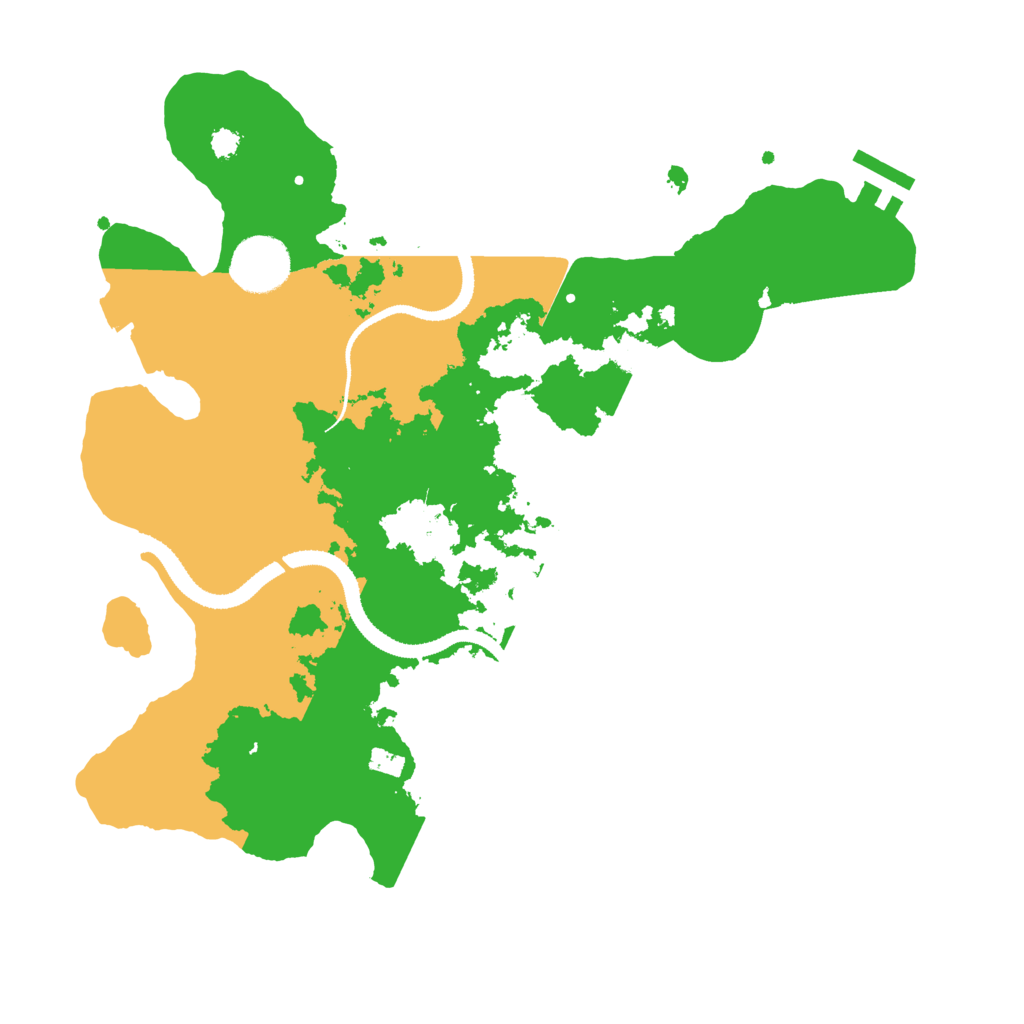 Biome Rust Map: Procedural Map, Size: 3200, Seed: 5707514