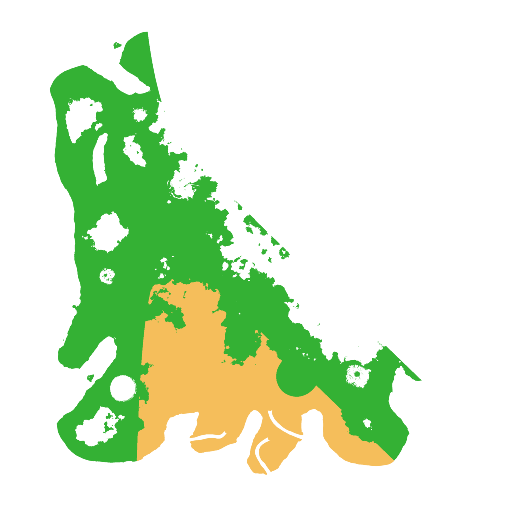 Biome Rust Map: Procedural Map, Size: 3500, Seed: 70168