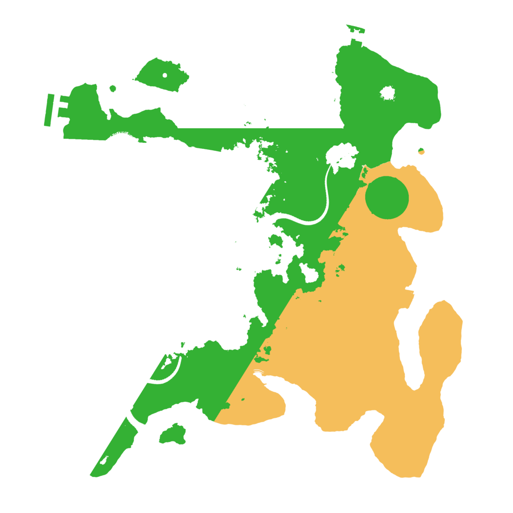 Biome Rust Map: Procedural Map, Size: 3200, Seed: 983128