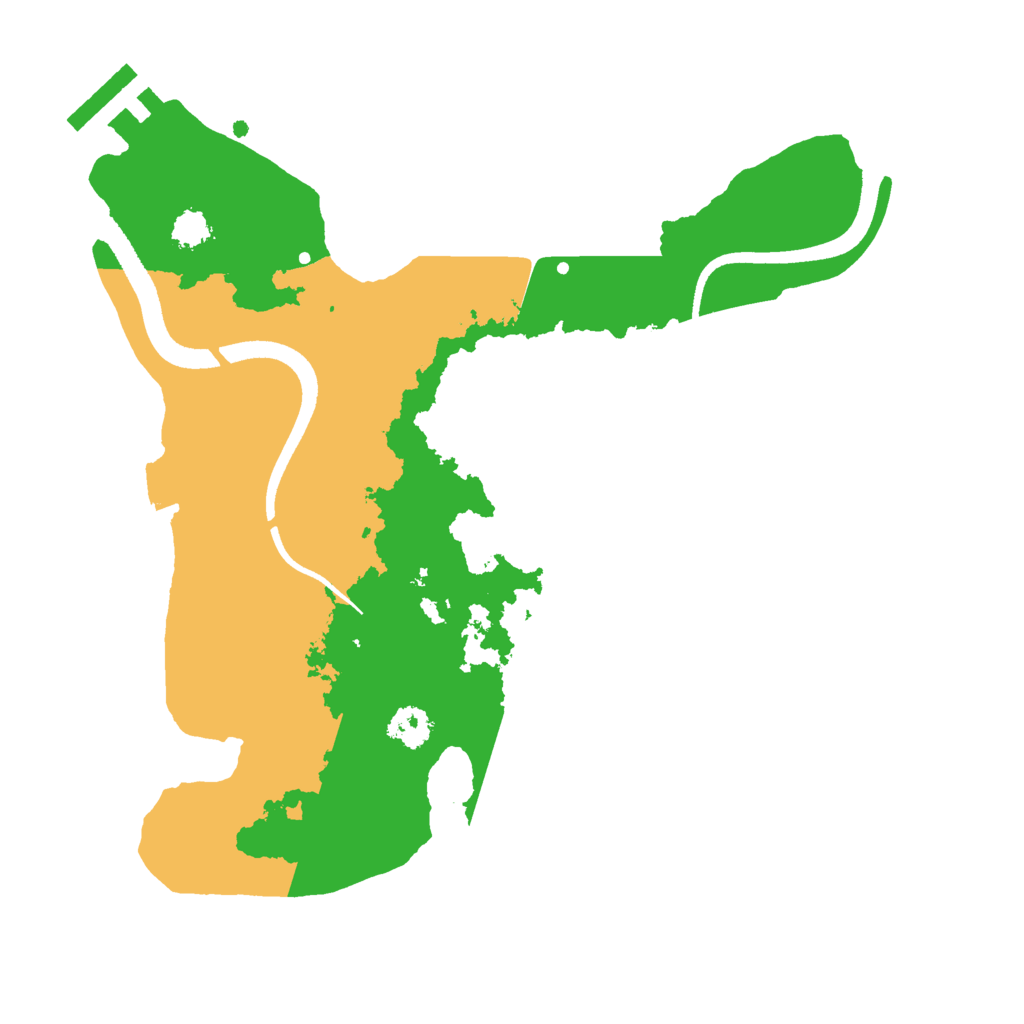 Biome Rust Map: Procedural Map, Size: 2500, Seed: 4879800