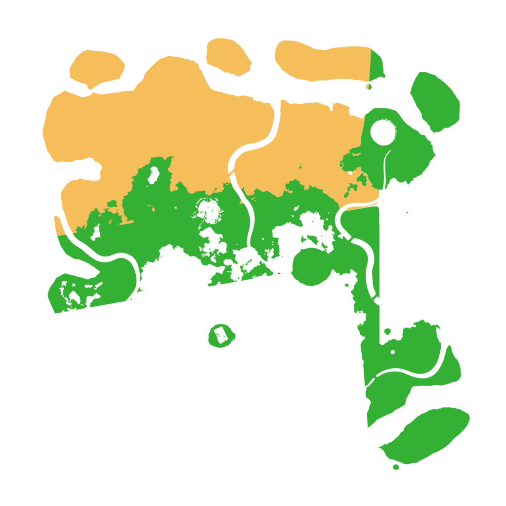 Biome Rust Map: Procedural Map, Size: 3550, Seed: 3843377