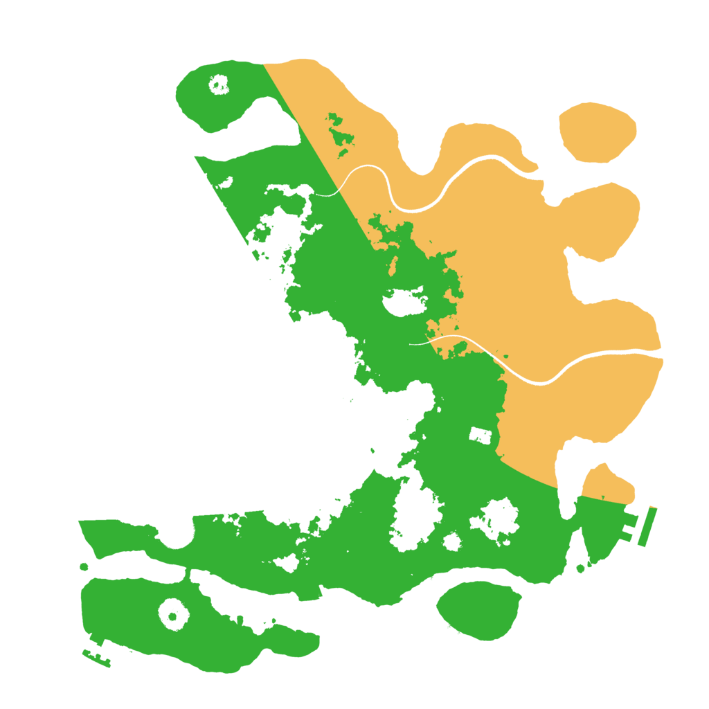 Biome Rust Map: Procedural Map, Size: 3500, Seed: 43699819