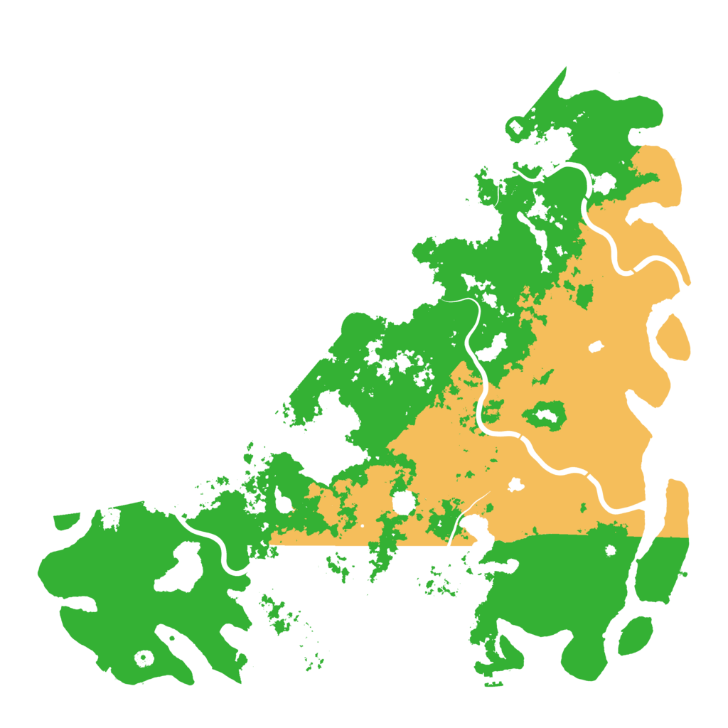 Biome Rust Map: Procedural Map, Size: 6000, Seed: 357821