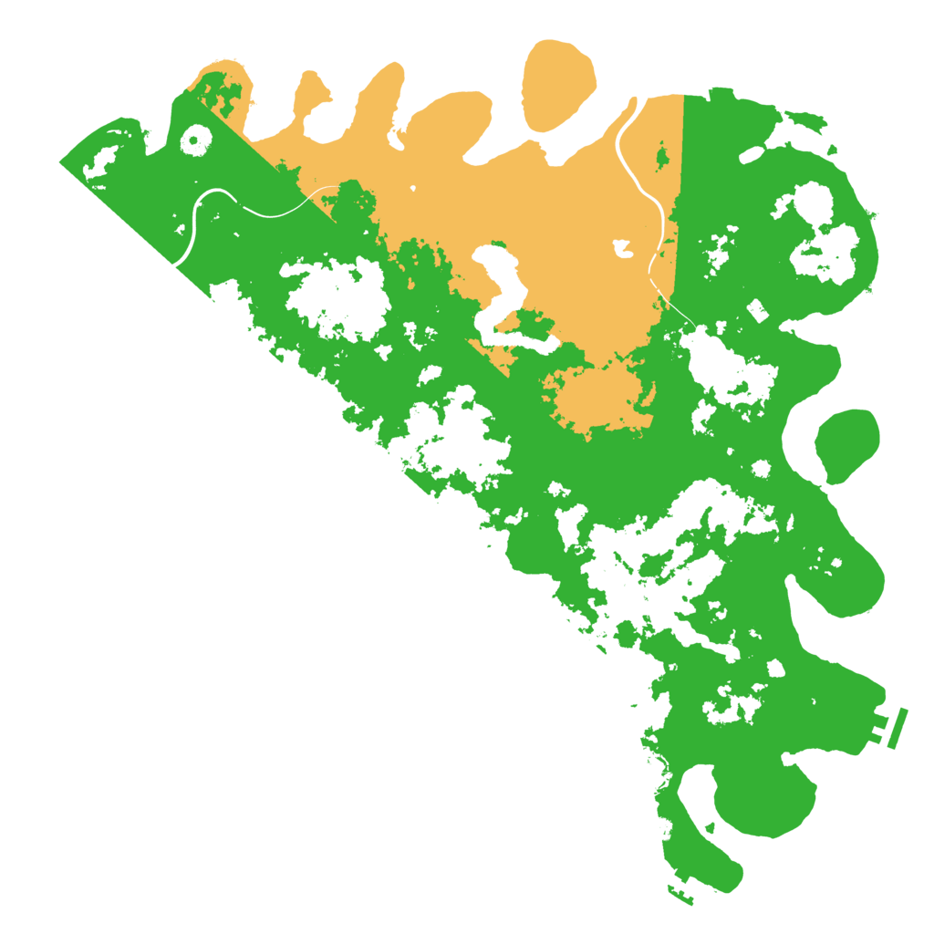 Biome Rust Map: Procedural Map, Size: 4500, Seed: 91875949