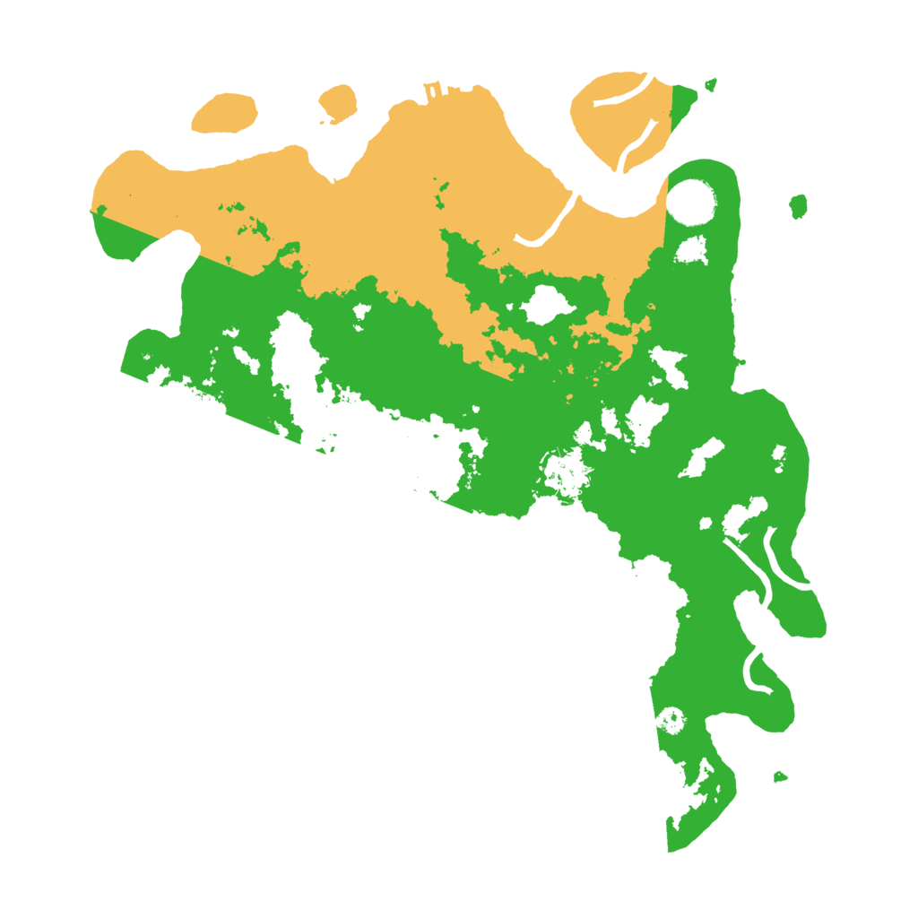 Biome Rust Map: Procedural Map, Size: 3500, Seed: 223348374