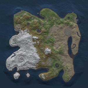 Thumbnail Rust Map: Procedural Map, Size: 3200, Seed: 32, 16 Monuments