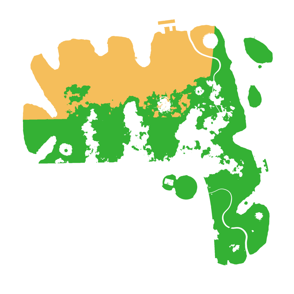 Biome Rust Map: Procedural Map, Size: 3500, Seed: 700813844