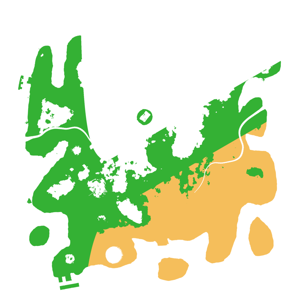 Biome Rust Map: Procedural Map, Size: 3200, Seed: 3395886