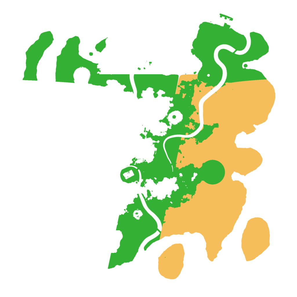 Biome Rust Map: Procedural Map, Size: 3200, Seed: 4478391