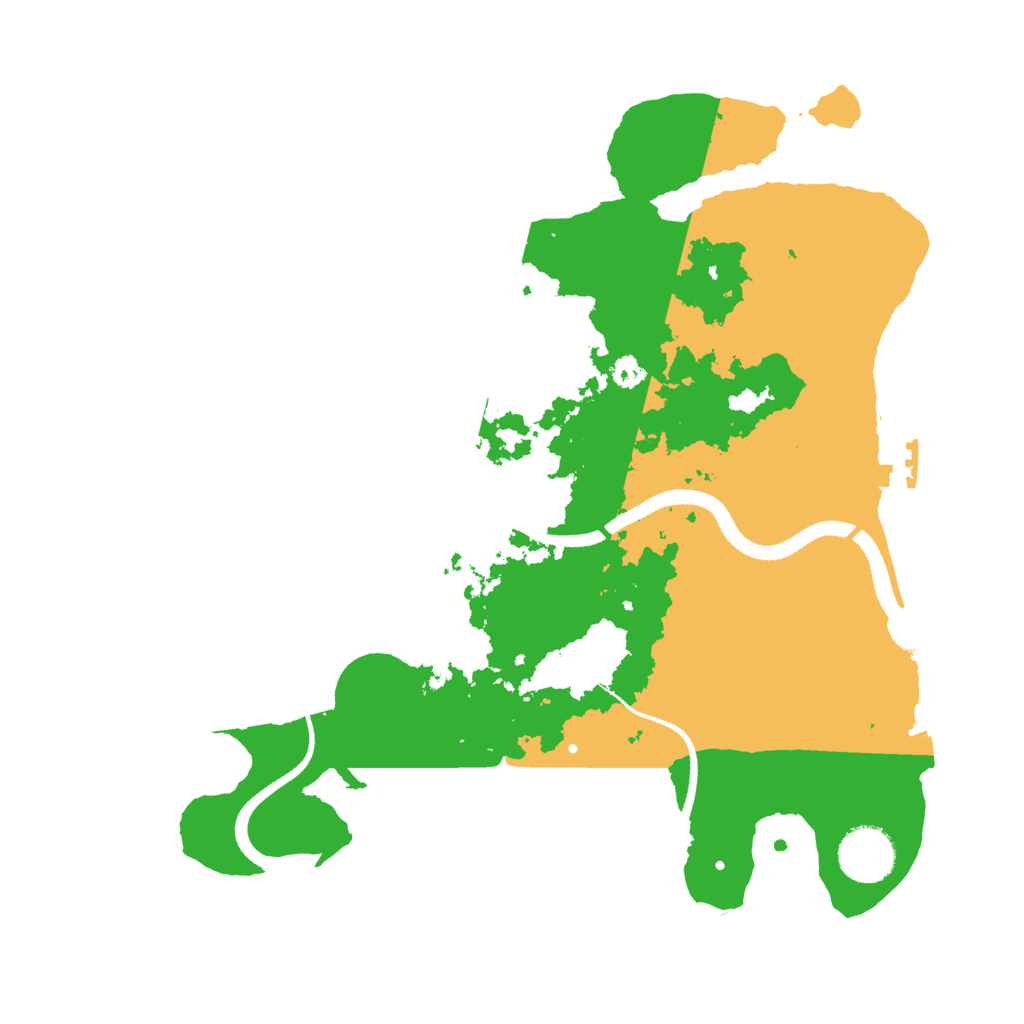 Biome Rust Map: Procedural Map, Size: 3200, Seed: 6142649