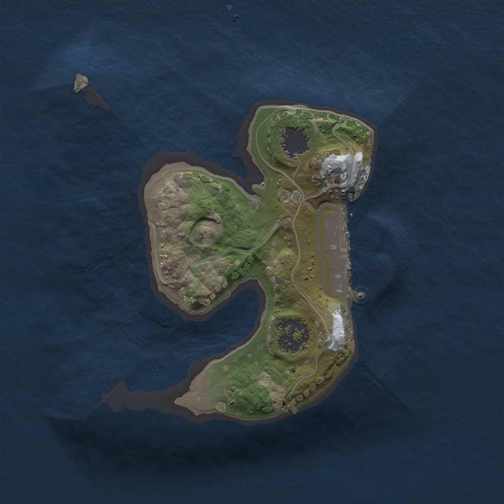 Rust Map: Procedural Map, Size: 1500, Seed: 56742423, 5 Monuments