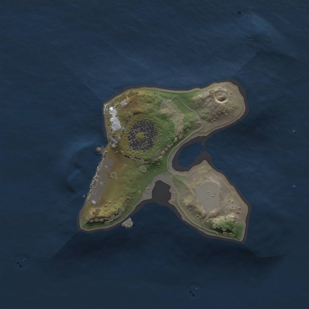 Rust Map: Procedural Map, Size: 1500, Seed: 5354, 5 Monuments