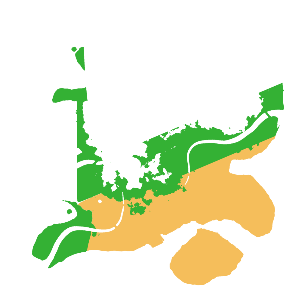 Biome Rust Map: Procedural Map, Size: 2500, Seed: 7868760