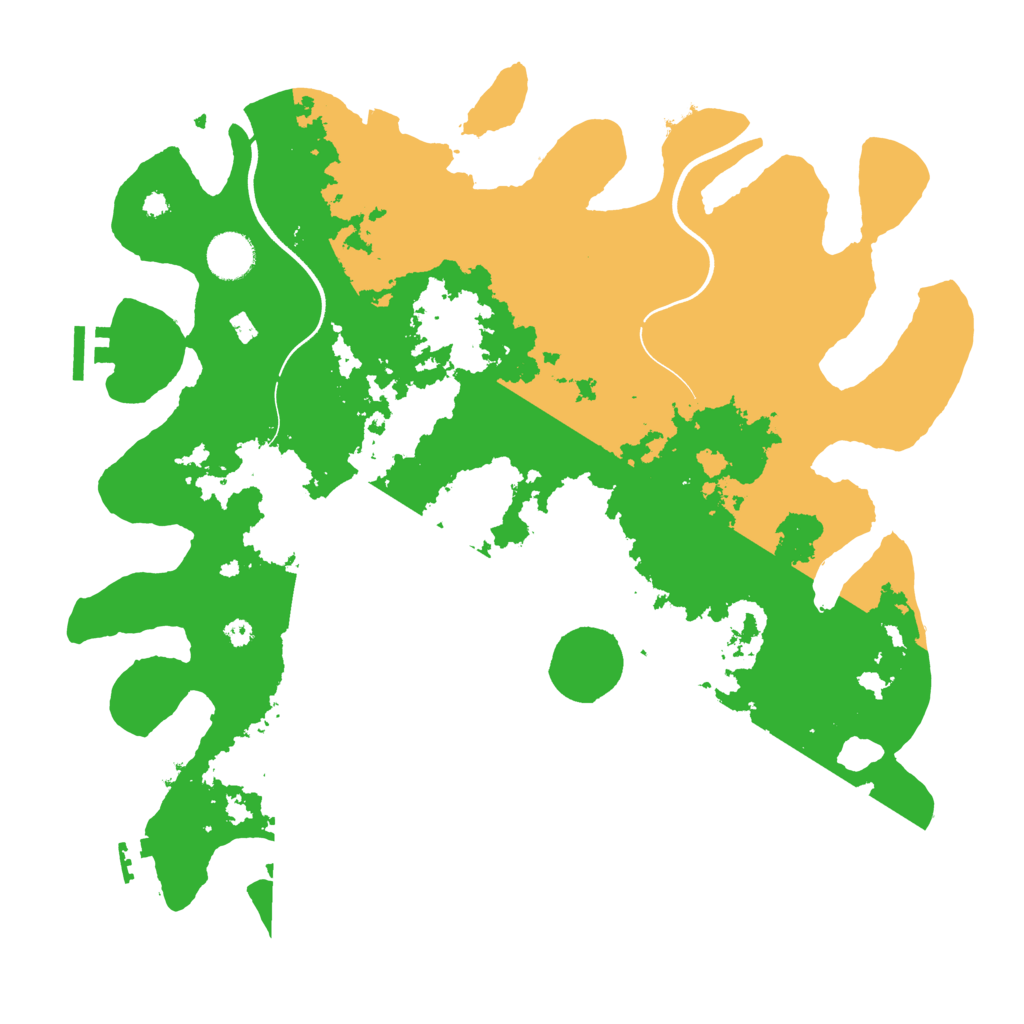 Biome Rust Map: Procedural Map, Size: 3800, Seed: 23768