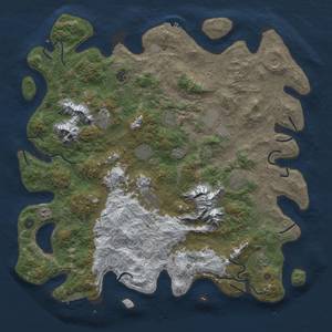 Thumbnail Rust Map: Procedural Map, Size: 5000, Seed: 151316163, 20 Monuments