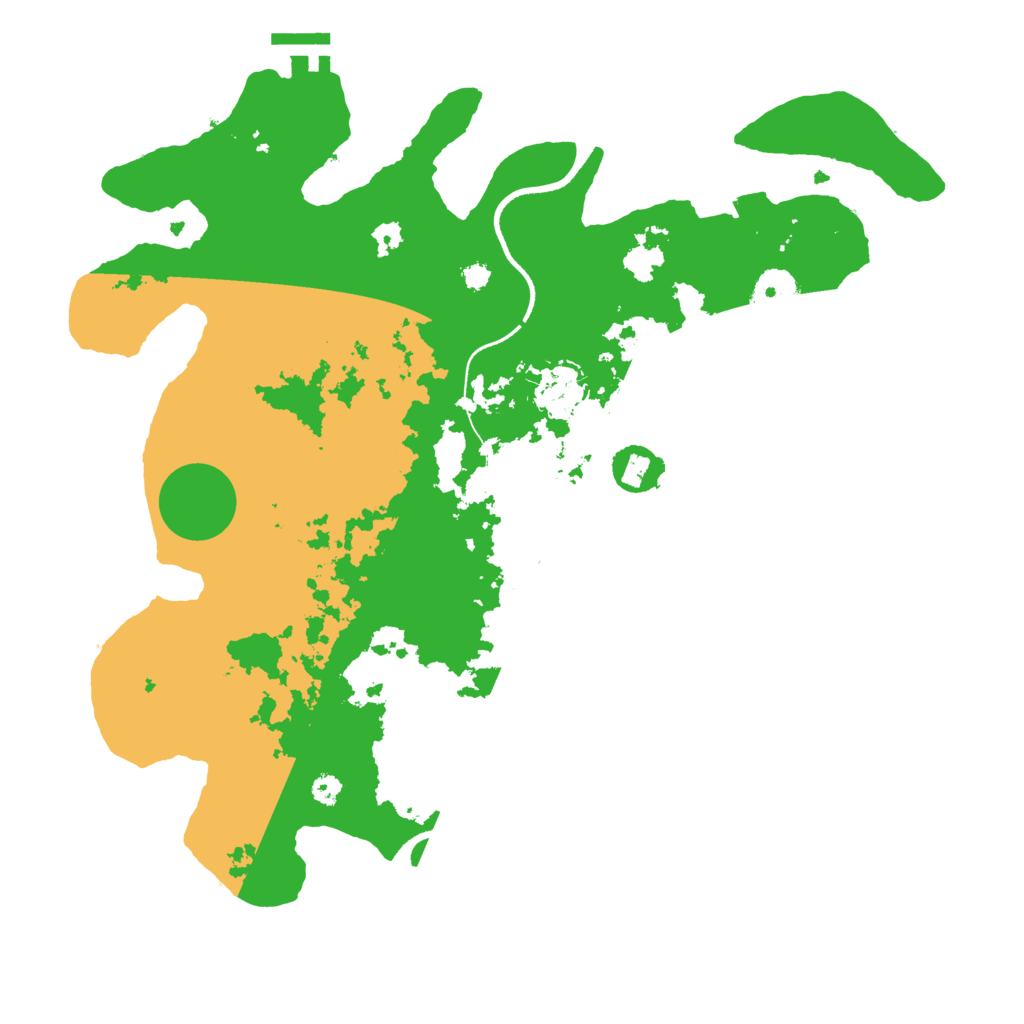 Biome Rust Map: Procedural Map, Size: 3500, Seed: 919715