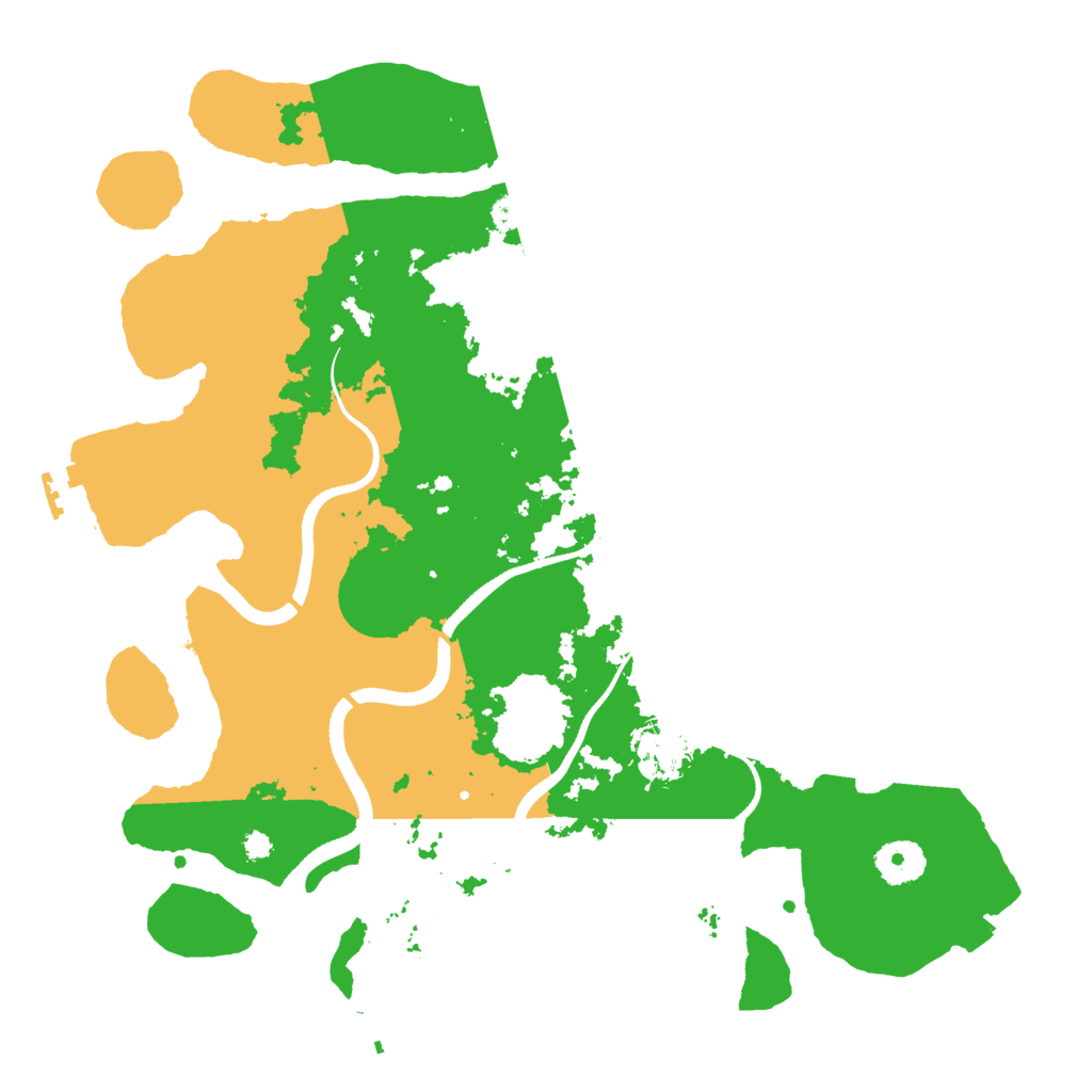 Biome Rust Map: Procedural Map, Size: 3500, Seed: 1929154899