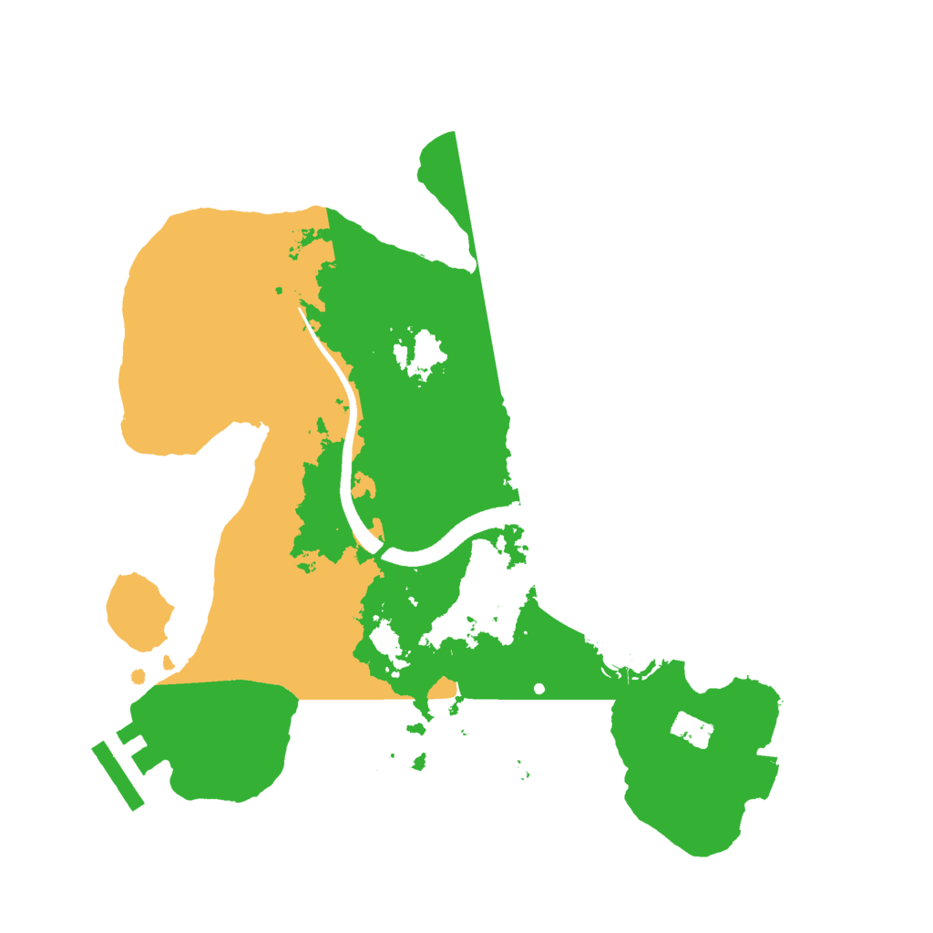 Biome Rust Map: Procedural Map, Size: 2500, Seed: 1138526303