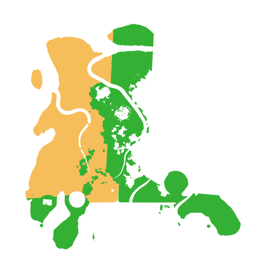 Biome Rust Map: Procedural Map, Size: 3200, Seed: 3654821