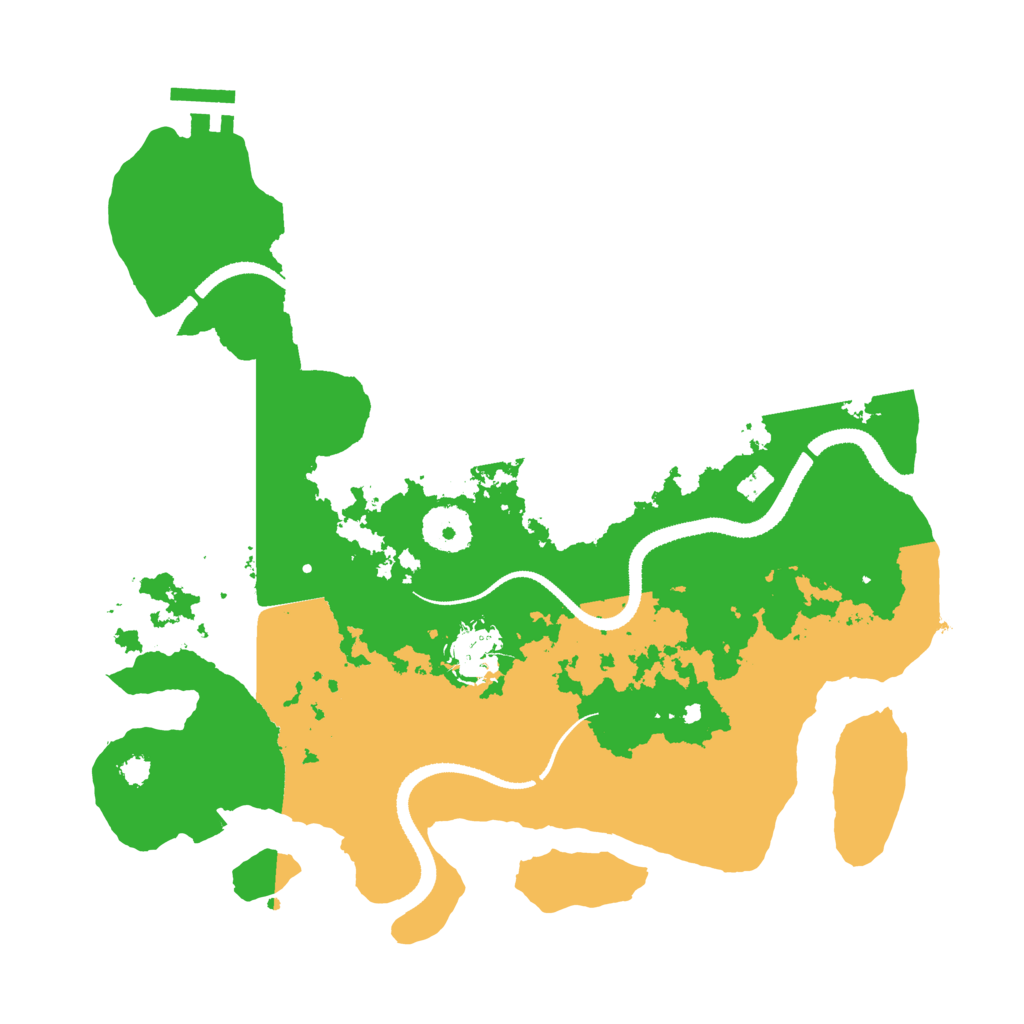 Biome Rust Map: Procedural Map, Size: 3200, Seed: 4709442