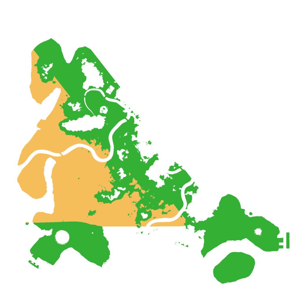 Biome Rust Map: Procedural Map, Size: 3800, Seed: 65723