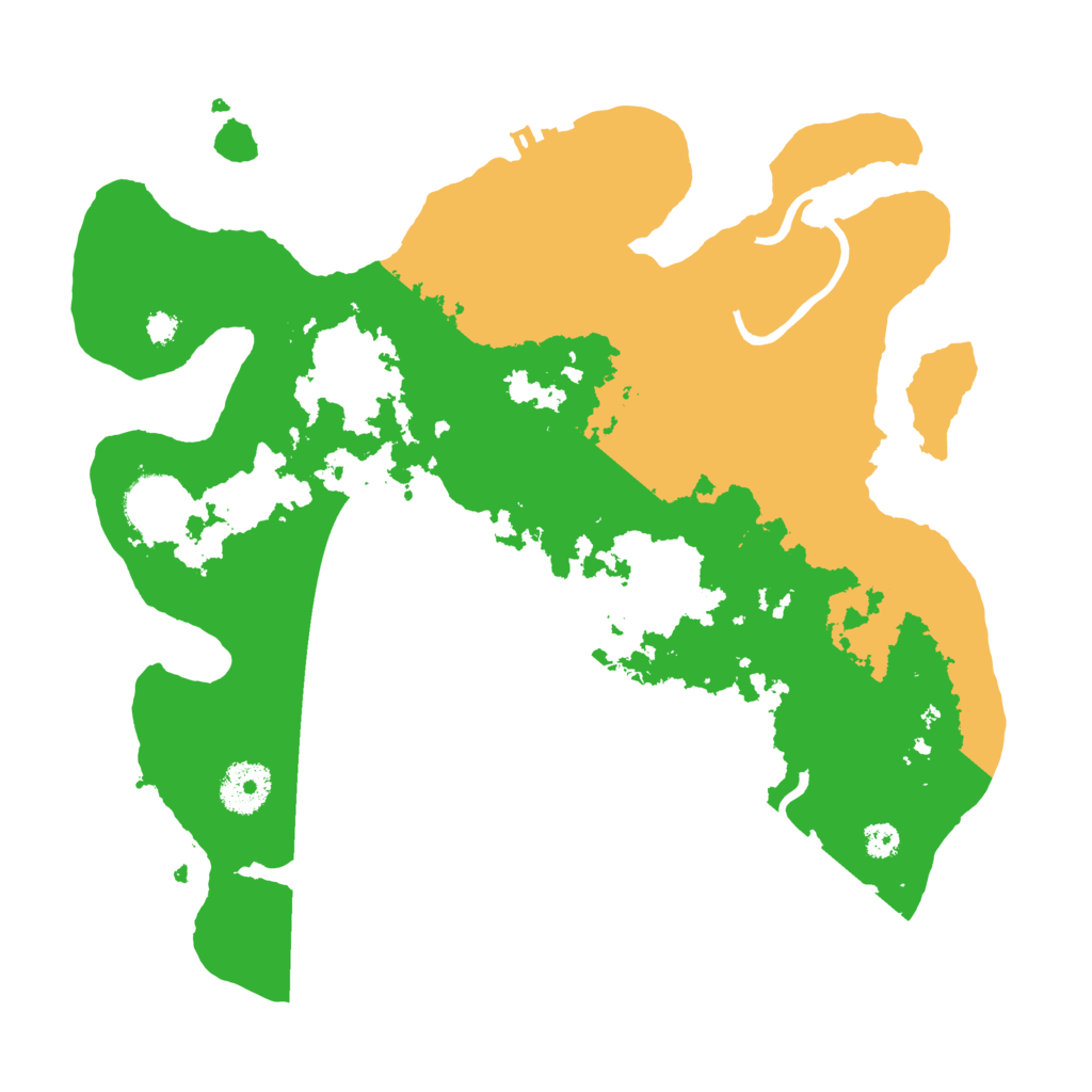 Biome Rust Map: Procedural Map, Size: 3200, Seed: 3163536
