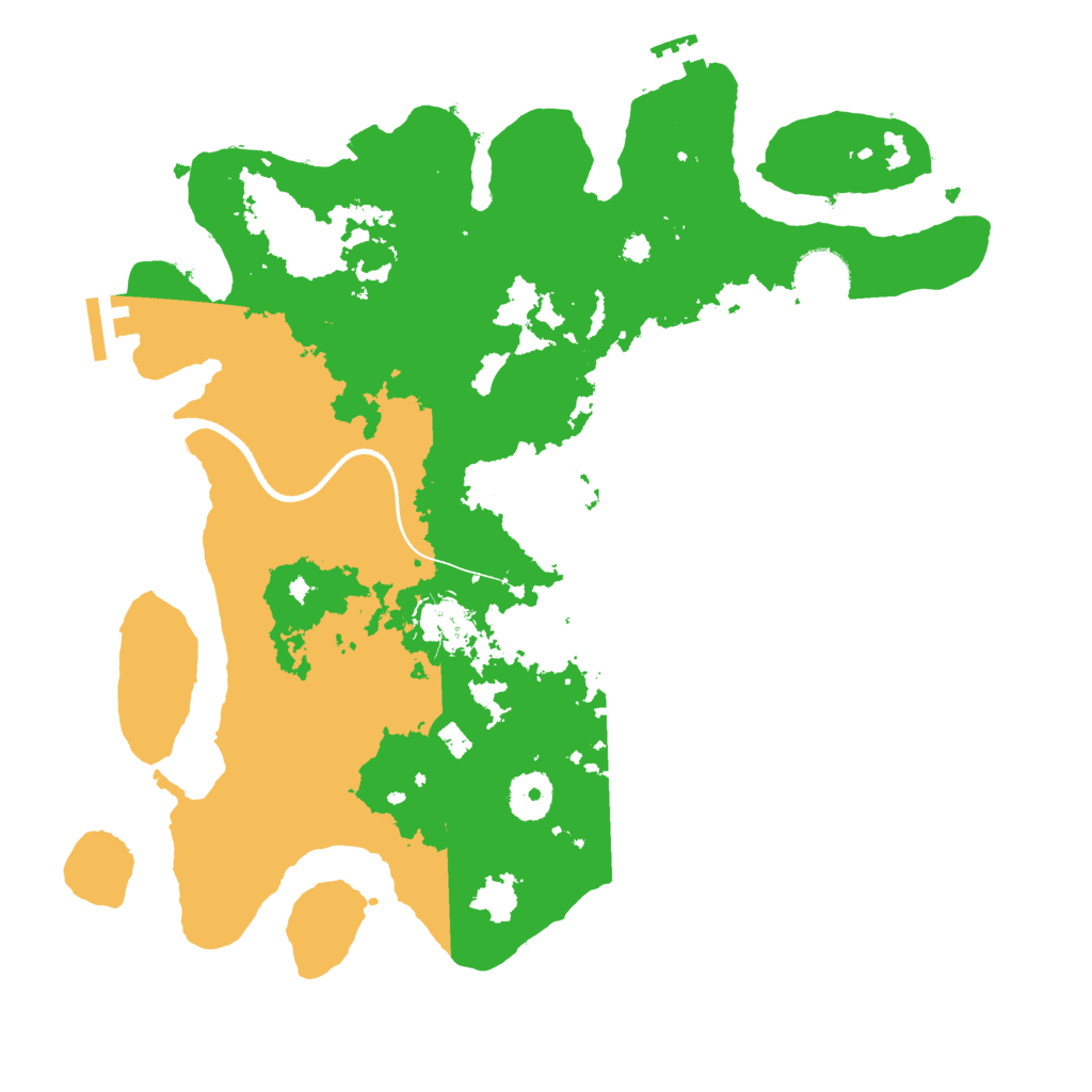 Biome Rust Map: Procedural Map, Size: 3500, Seed: 27841789