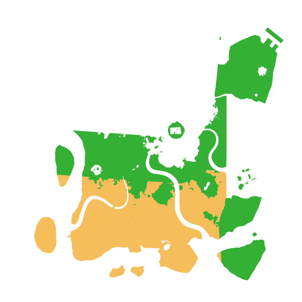 Biome Rust Map: Procedural Map, Size: 3000, Seed: 2404045