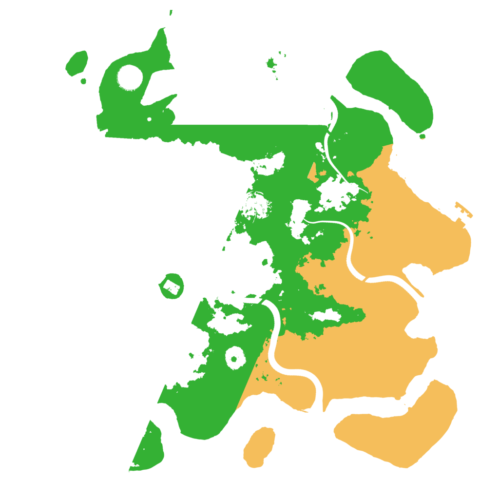 Biome Rust Map: Procedural Map, Size: 3500, Seed: 223