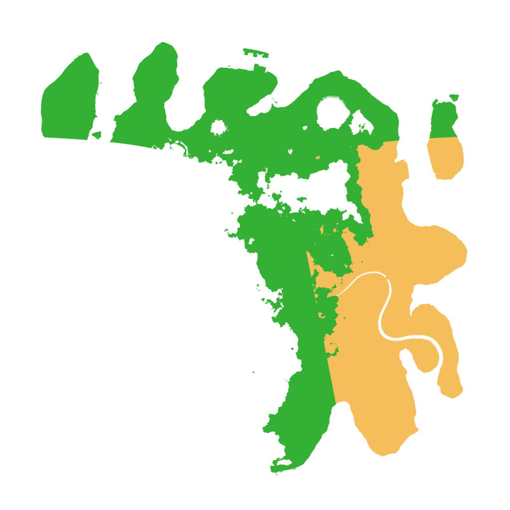 Biome Rust Map: Procedural Map, Size: 3000, Seed: 57627