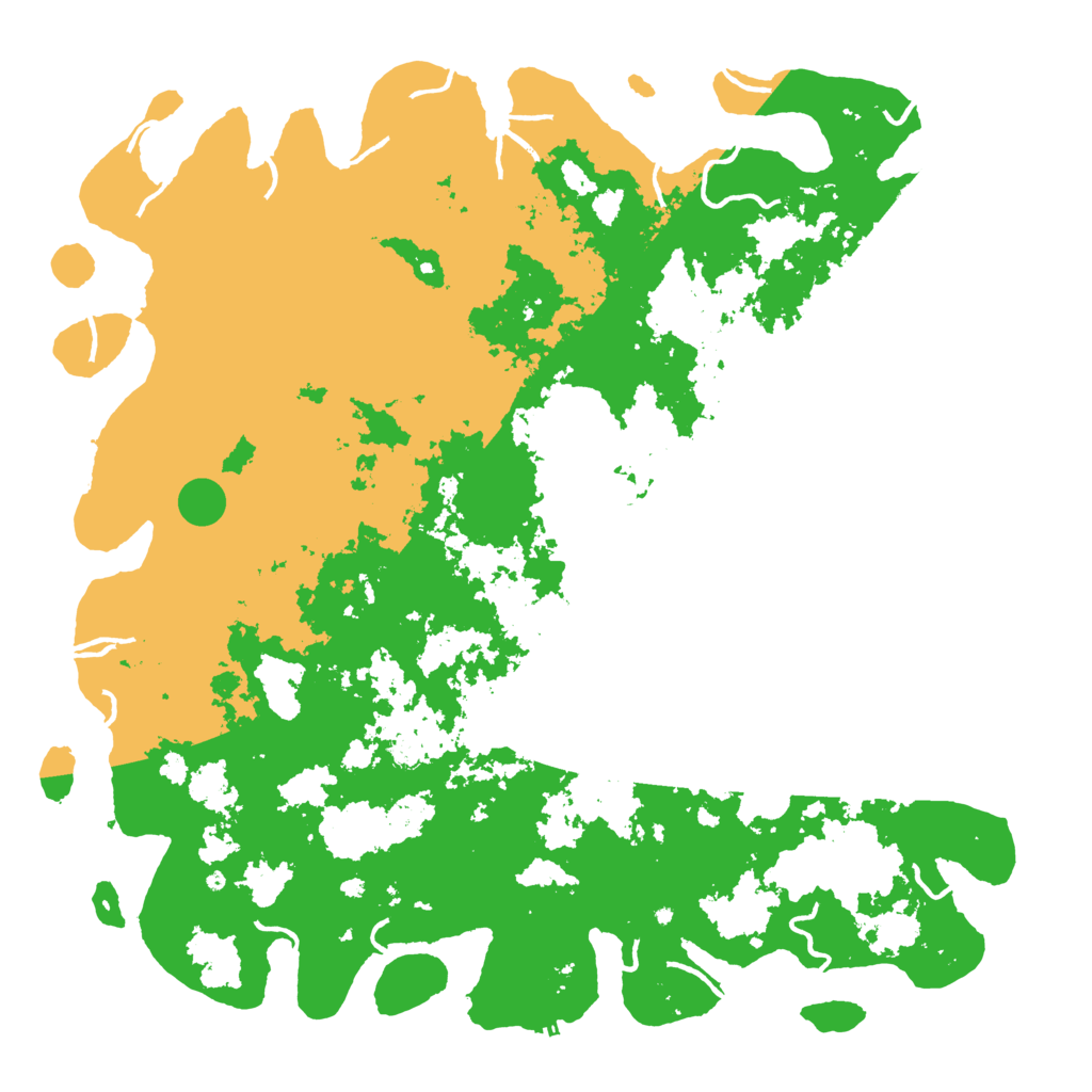 Biome Rust Map: Procedural Map, Size: 6000, Seed: 23462