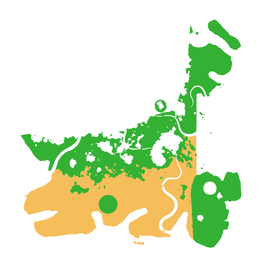 Biome Rust Map: Procedural Map, Size: 3700, Seed: 2060270537
