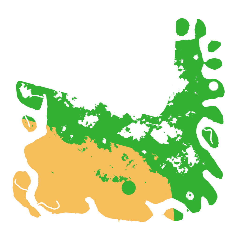 Biome Rust Map: Procedural Map, Size: 4500, Seed: 345345