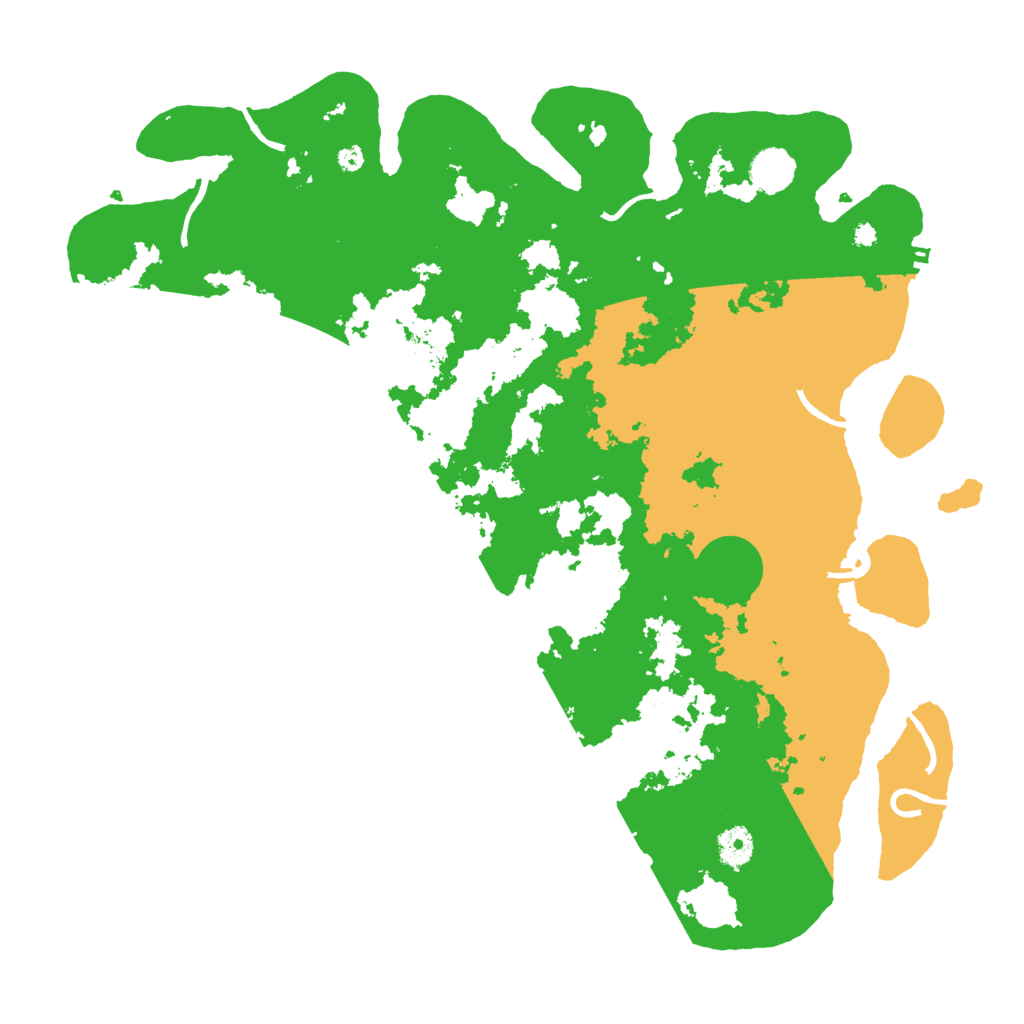 Biome Rust Map: Procedural Map, Size: 4100, Seed: 80701