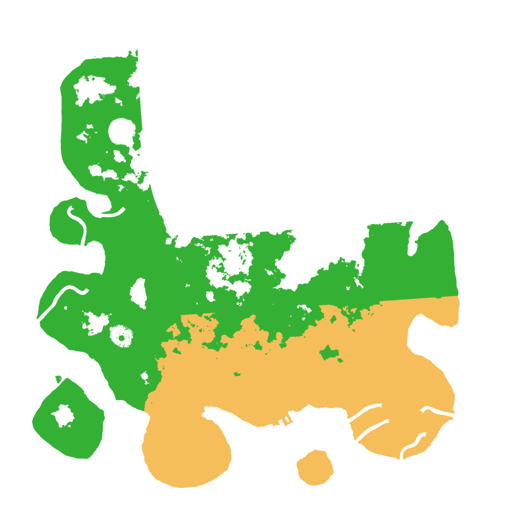 Biome Rust Map: Procedural Map, Size: 3500, Seed: 220996