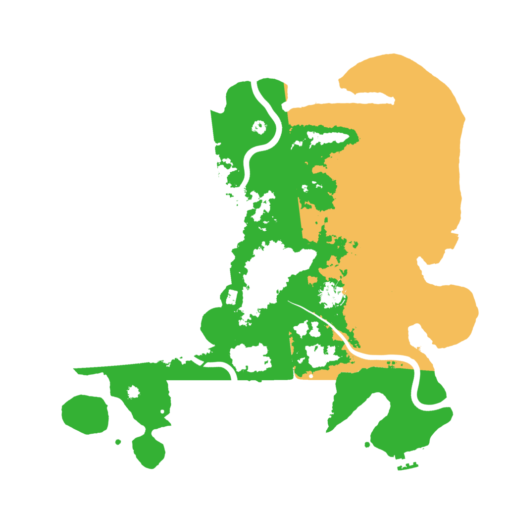 Biome Rust Map: Procedural Map, Size: 3700, Seed: 209821060