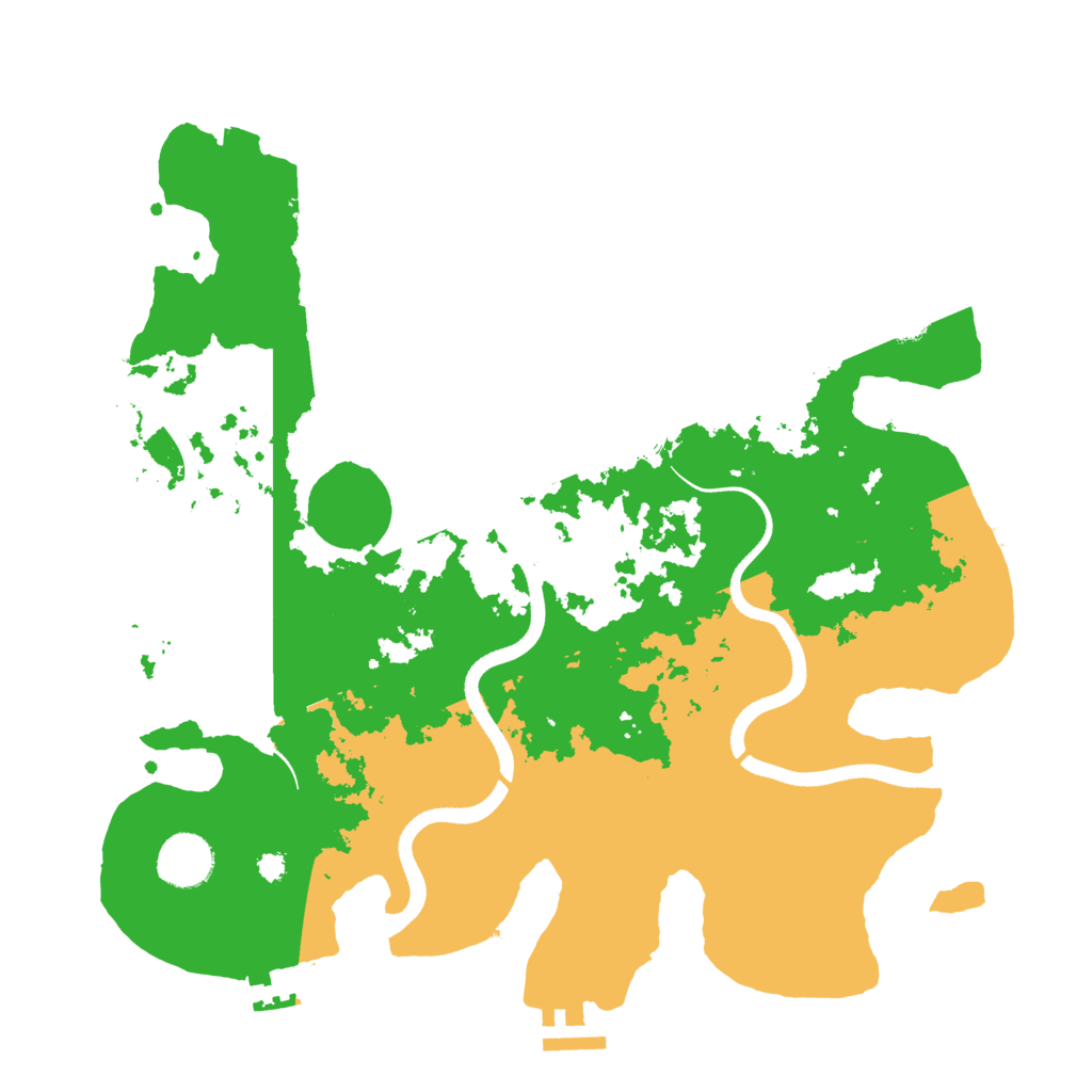 Biome Rust Map: Procedural Map, Size: 3500, Seed: 1539648116