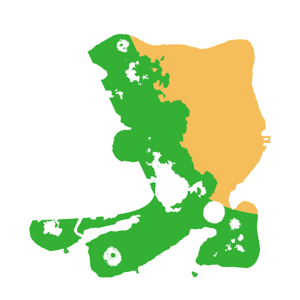 Biome Rust Map: Procedural Map, Size: 2500, Seed: 833678353