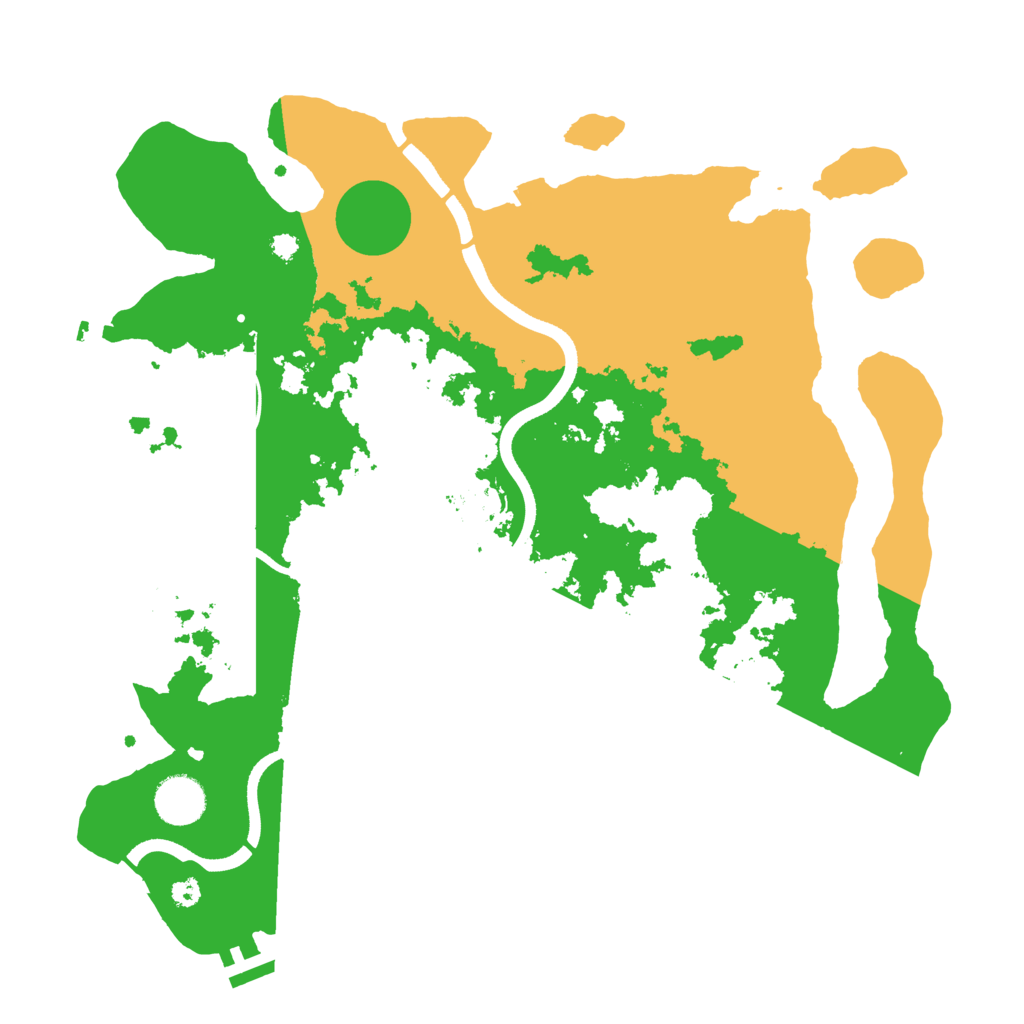 Biome Rust Map: Procedural Map, Size: 3600, Seed: 7773728