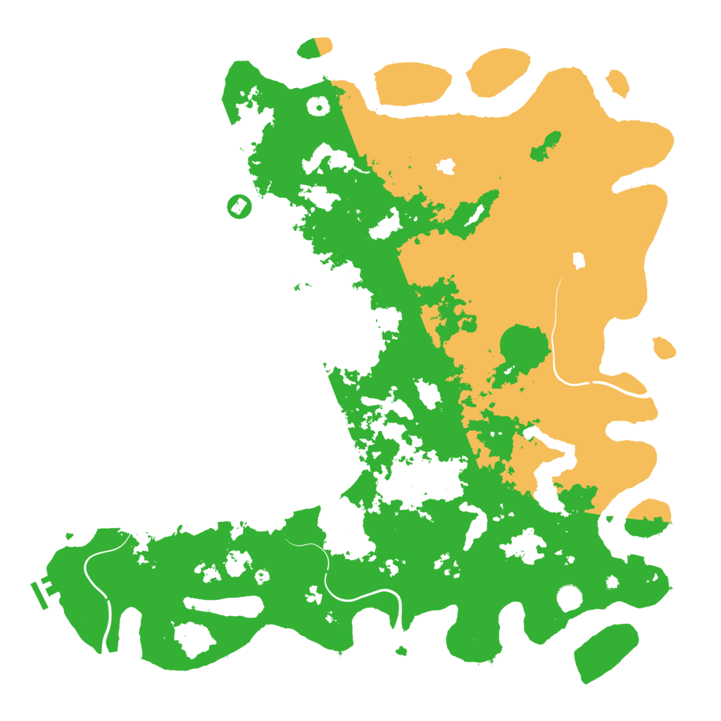 Biome Rust Map: Procedural Map, Size: 5000, Seed: 151316166