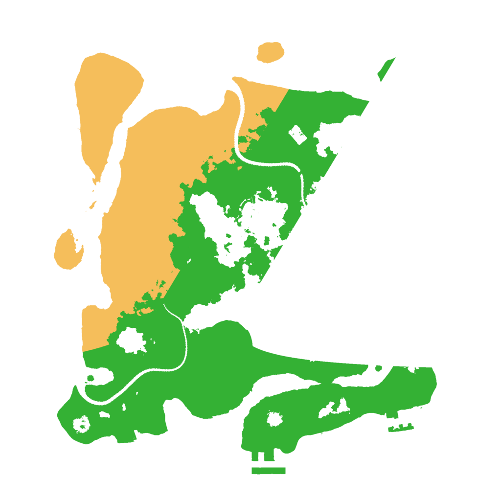 Biome Rust Map: Procedural Map, Size: 3000, Seed: 87654