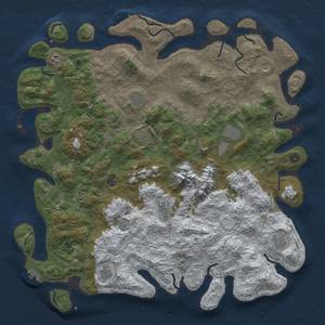 Thumbnail Rust Map: Procedural Map, Size: 5000, Seed: 1482135, 19 Monuments