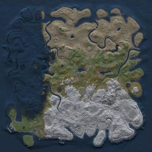 Thumbnail Rust Map: Procedural Map, Size: 5000, Seed: 1482135, 15 Monuments