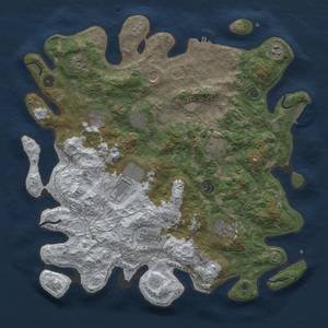 Thumbnail Rust Map: Procedural Map, Size: 4250, Seed: 1636114, 20 Monuments