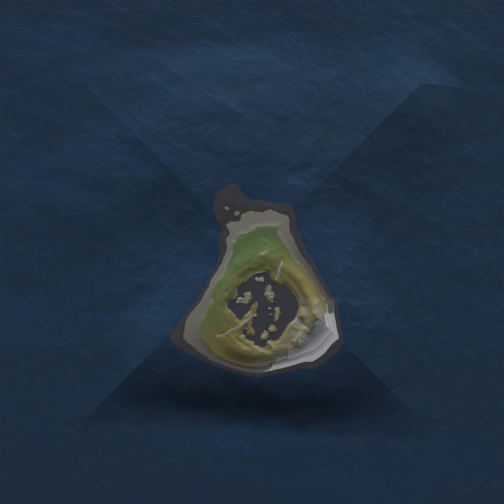 Rust Map: Barren, Size: 1100, Seed: 20, 3 Monuments