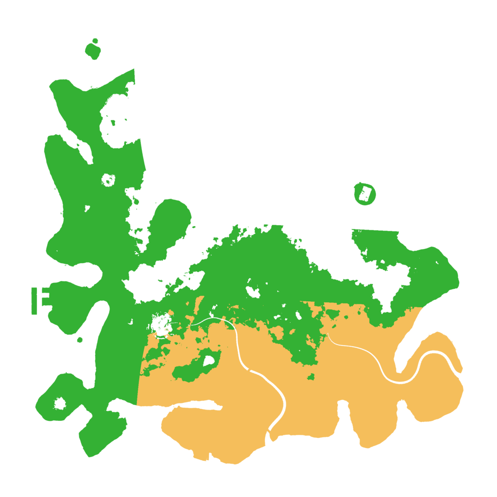 Biome Rust Map: Procedural Map, Size: 3700, Seed: 405850516