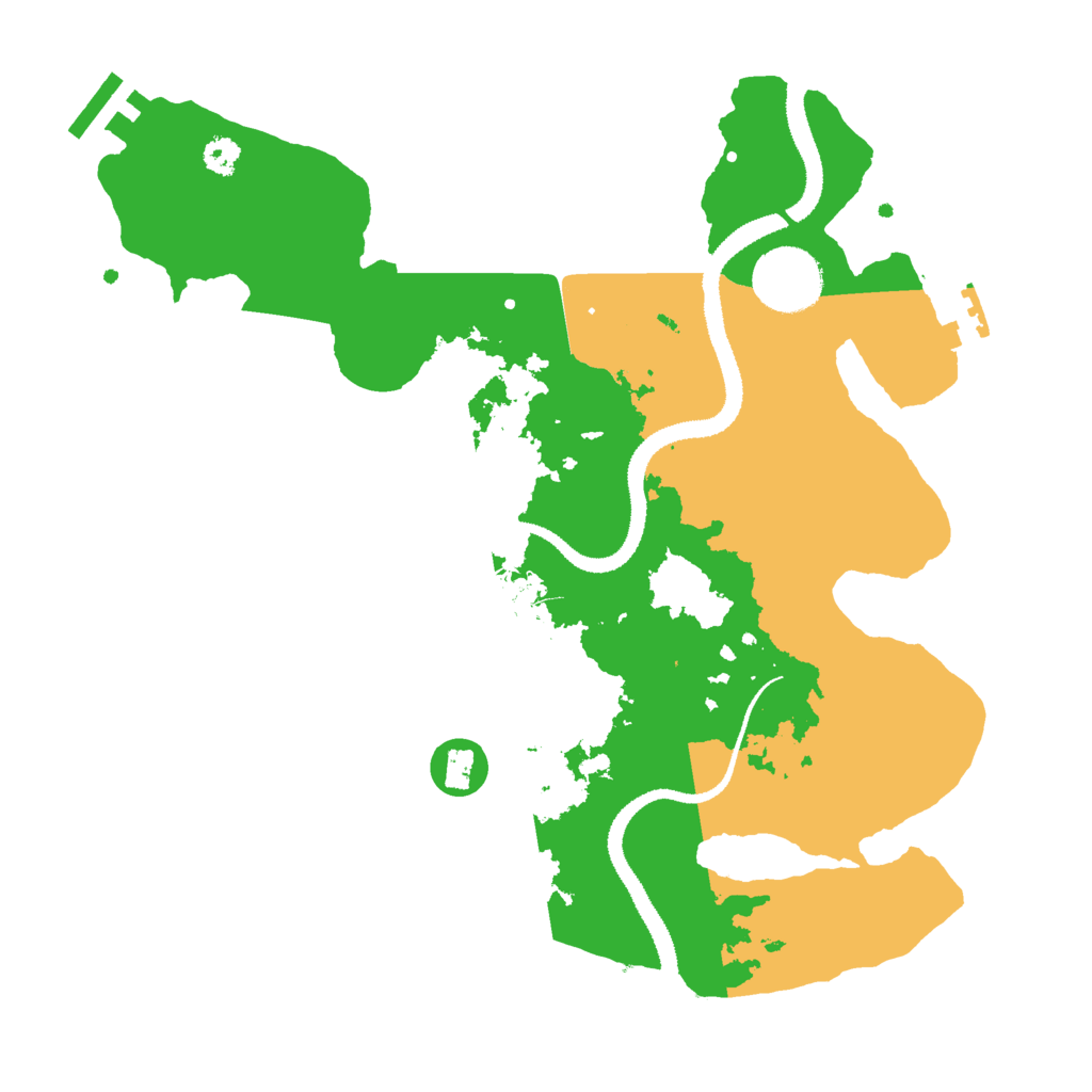Biome Rust Map: Procedural Map, Size: 3000, Seed: 22175
